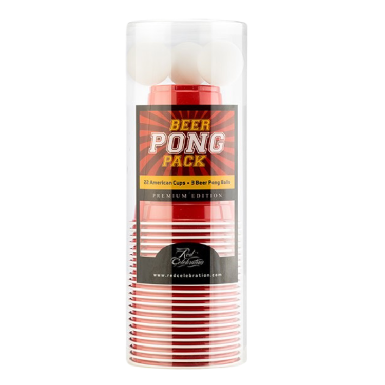 Beer Pong Pack 22 Cups + 3 PingPong Balls